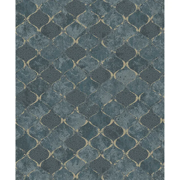 A-Street Prints Pilak wallpaper, color Blue, SKU 4105-86607