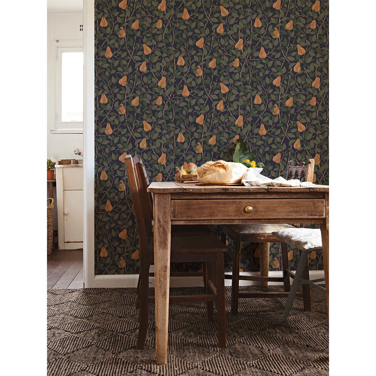 A-Street Prints Pirum wallpaper, color Navy, SKU 2999-13104