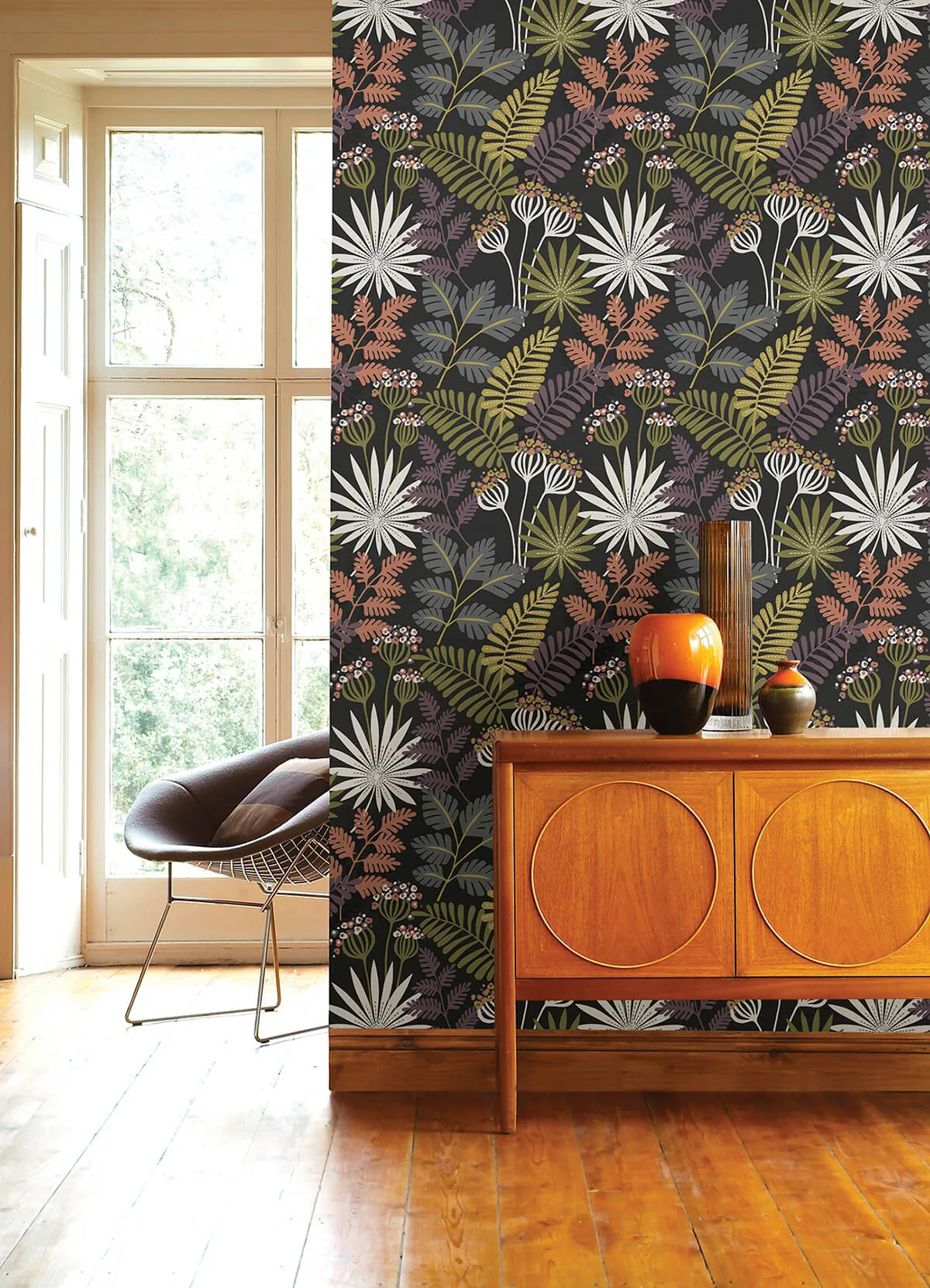 A-Street Prints Praslin wallpaper, color Black, SKU 4014-26447