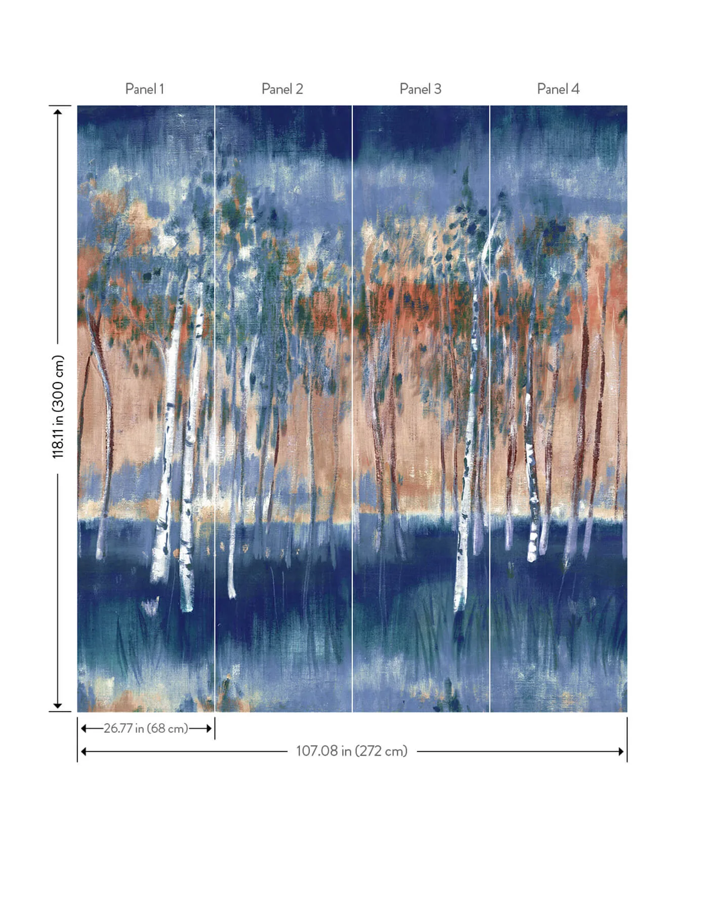 A-Street Prints Primavera - Dark Blue Wallpaper | Buy Online A-Street Prints Primavera wallpaper, color Dark Blue, SKU 4193-7472M