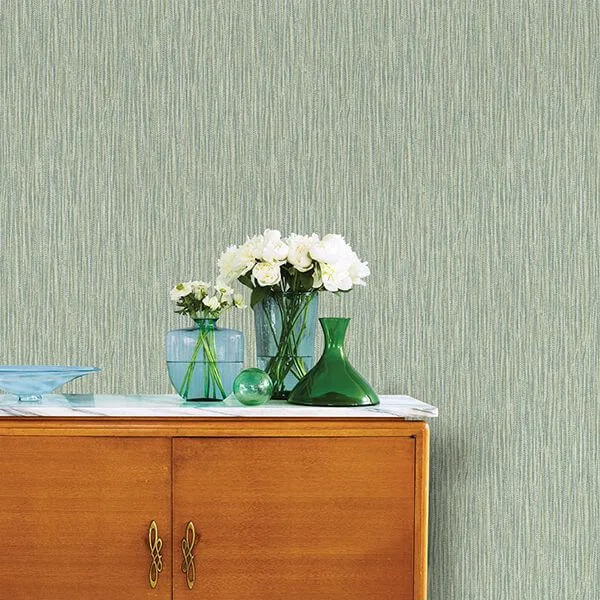 A-Street Prints Raffia Thames wallpaper, color Green, SKU 2901-25421