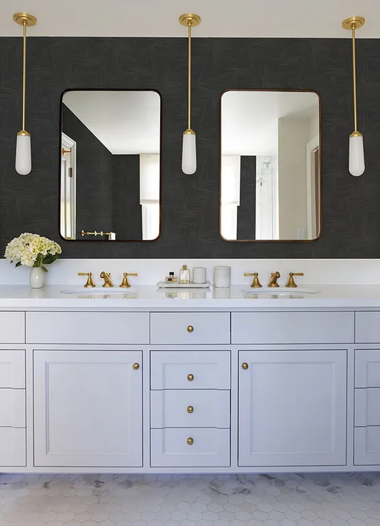 A-Street Prints Reid wallpaper, color Black, SKU 4155-27330