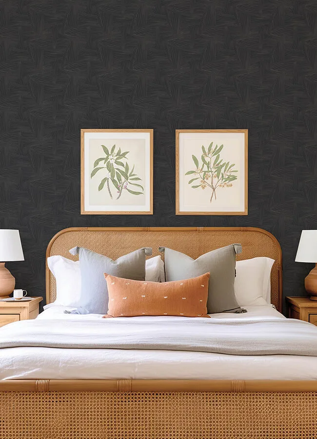A-Street Prints Reid - Black Wallpaper | Buy Online A-Street Prints Reid wallpaper, color Black, SKU 4155-27330