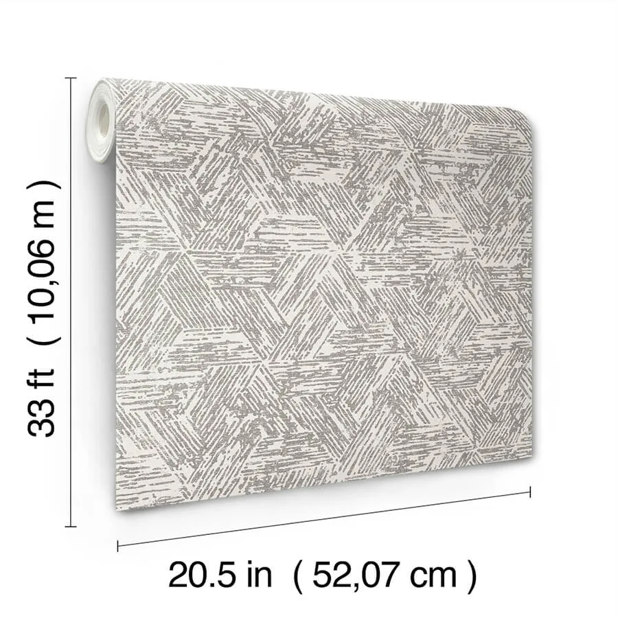 A-Street Prints Retreat wallpaper, color Charcoal, SKU 4122-27031