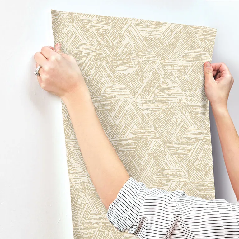 A-Street Prints Retreat wallpaper, color Light Brown, SKU 4122-27033