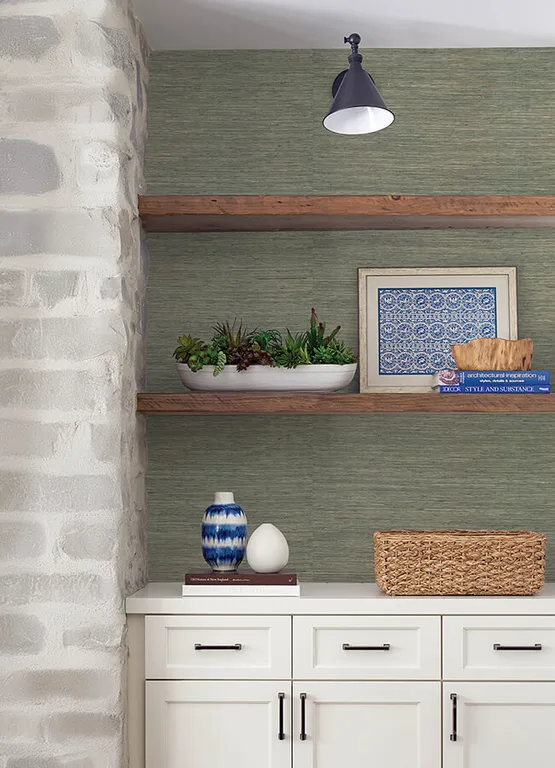 A-Street Prints Reynier wallpaper, color Moss, SKU 4155-72826