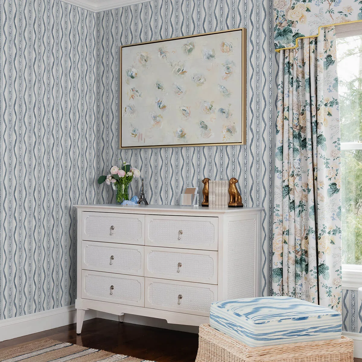 A-Street Prints Rhys wallpaper, color Blue, SKU AST4349