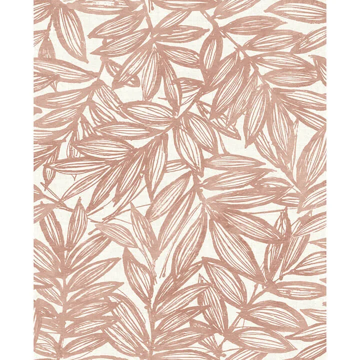 A-Street Prints Rhythmic wallpaper, color Coral, SKU 4146-27232