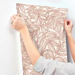 A-Street Prints Rhythmic wallpaper, color Coral, SKU 4146-27232