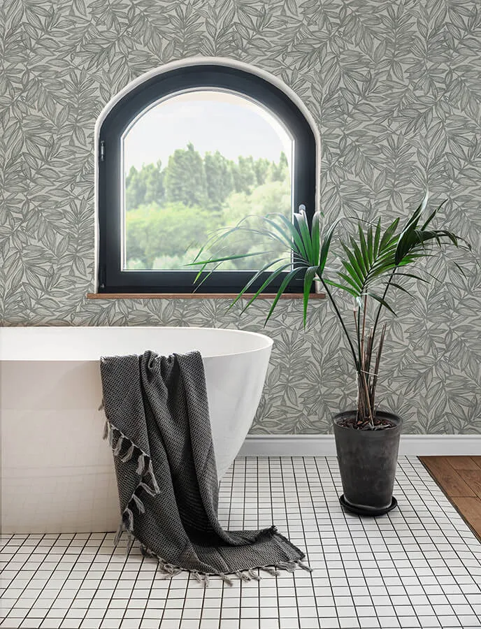 A-Street Prints Rhythmic wallpaper, color Grey, SKU 4146-27234