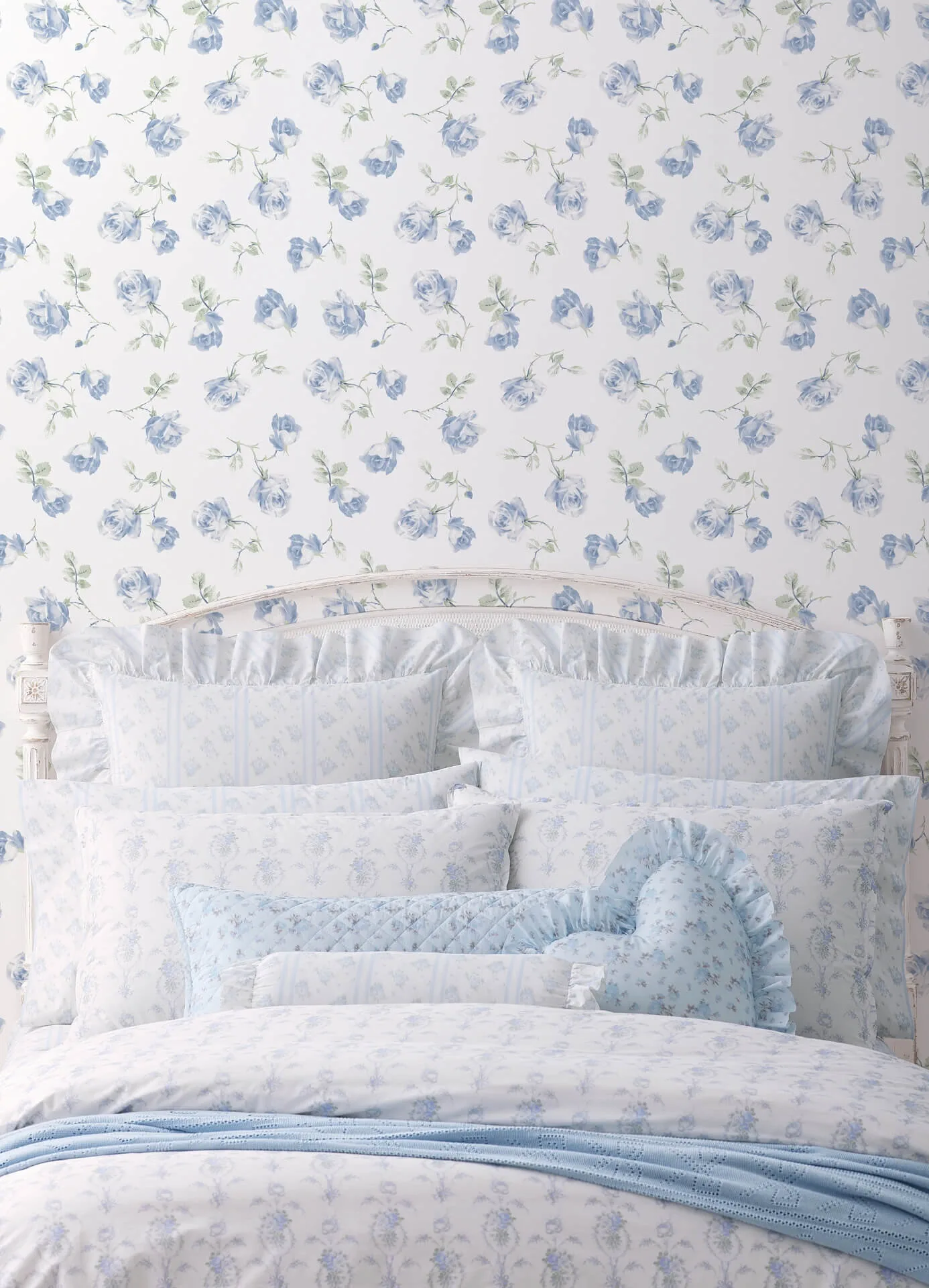 A-Street Prints Ribbon Rosa wallpaper, color French Blue, SKU AST6085