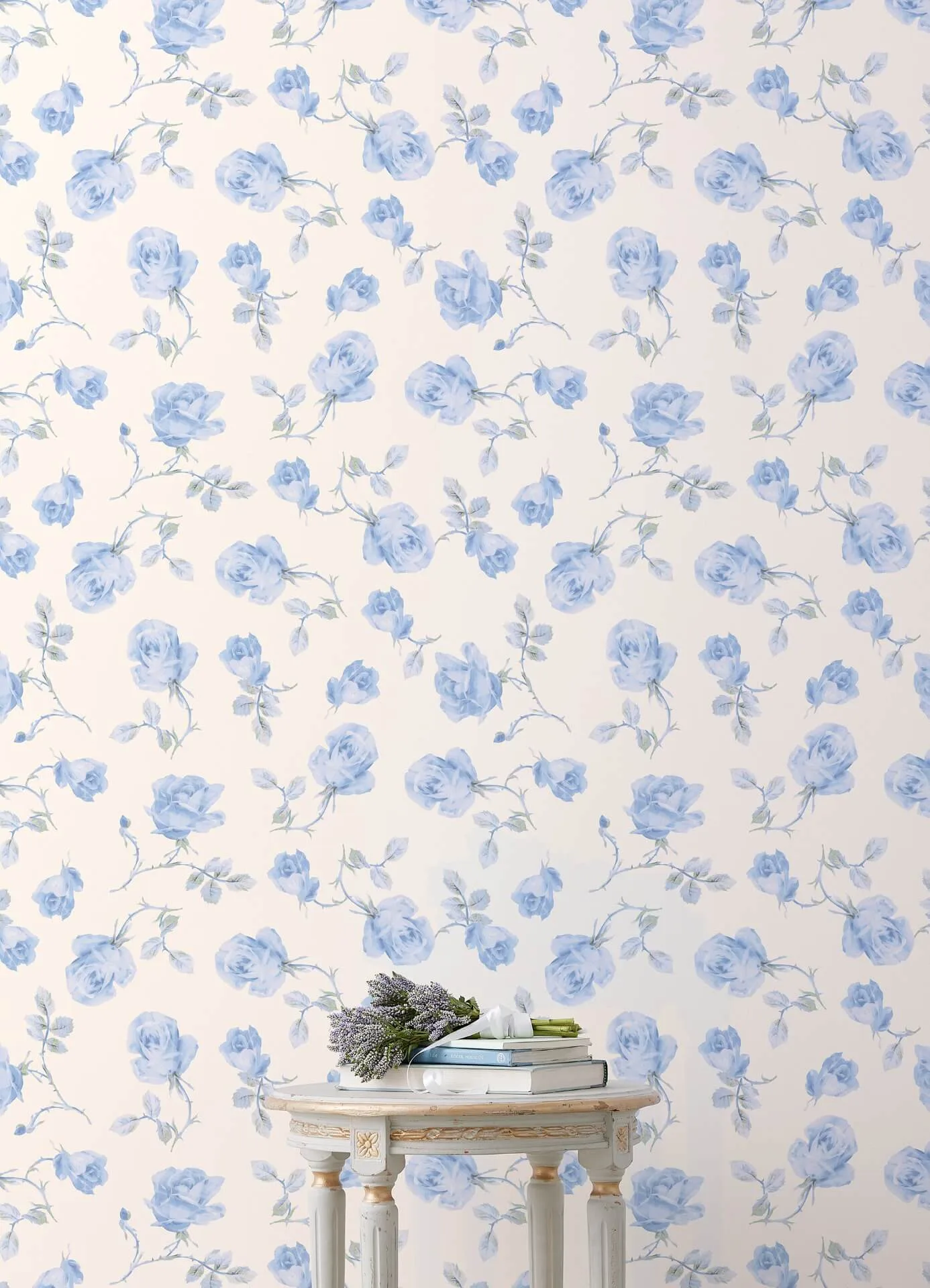 A-Street Prints Ribbon Rosa wallpaper, color French Blue, SKU AST6085