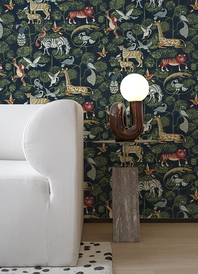 A-Street Prints Rigby wallpaper, color Navy, SKU 4135-27285