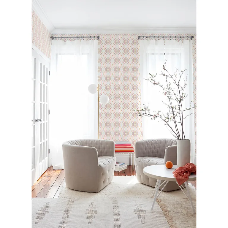 A-Street Prints Rion wallpaper, color Orange, SKU 2973-90603