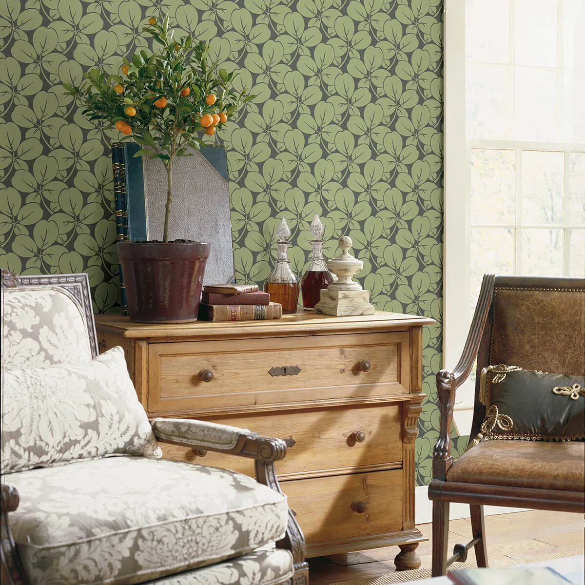 A-Street Prints Robert - Green Wallpaper | Buy Online A-Street Prints Robert wallpaper, color Green, SKU 2970-26109