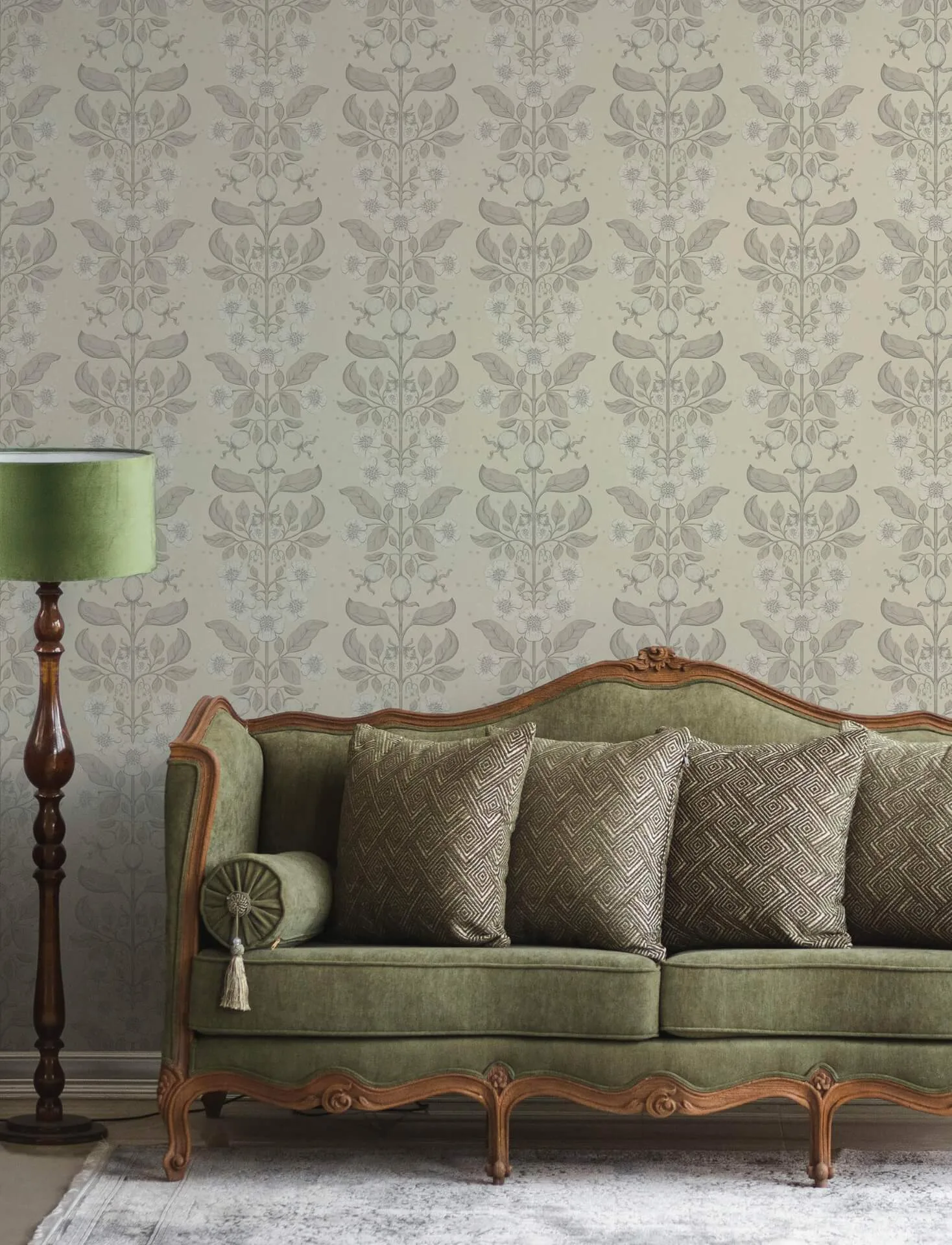 A-Street Prints Rosa wallpaper, color Cream, SKU 4201-48009