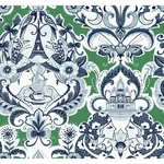 A-Street Prints Sadie wallpaper, color Green, SKU 2973-90887