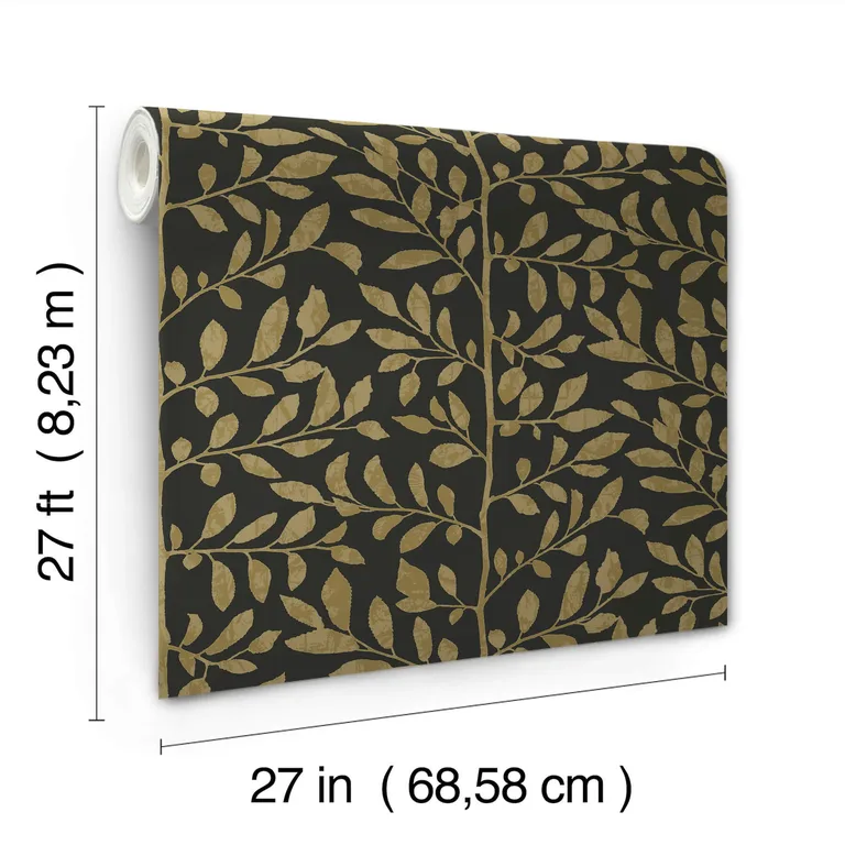 A-Street Prints Sagecrest wallpaper, color Black, SKU 4177-83306