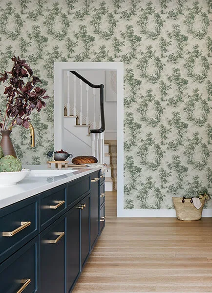 A-Street Prints Sainsbury wallpaper, color Sage, SKU 4173-82104
