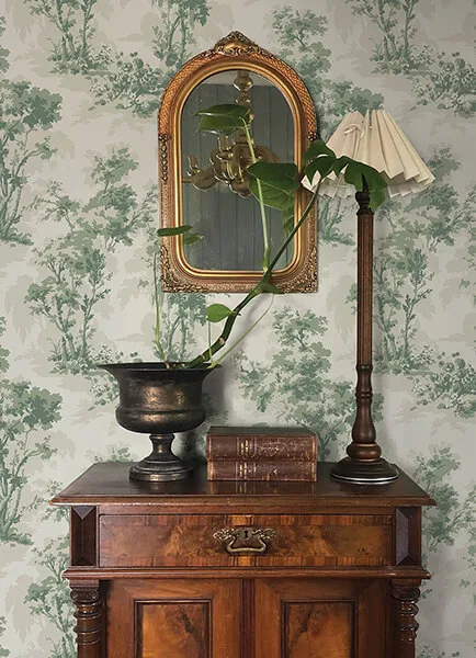 A-Street Prints Sainsbury wallpaper, color Sage, SKU 4173-82104