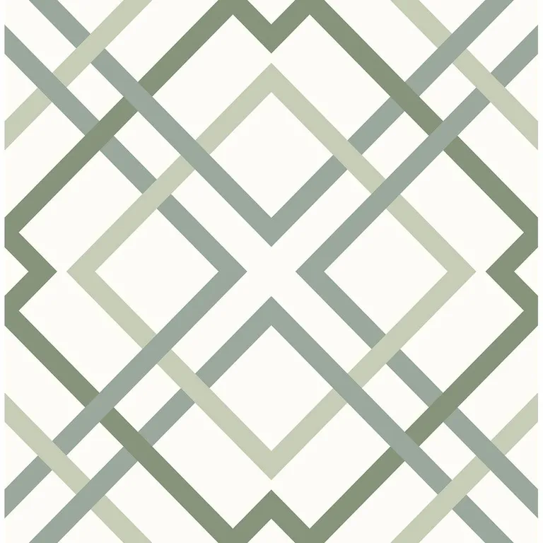 A-Street Prints Saltire Emile wallpaper, color Green, SKU 2901-25437