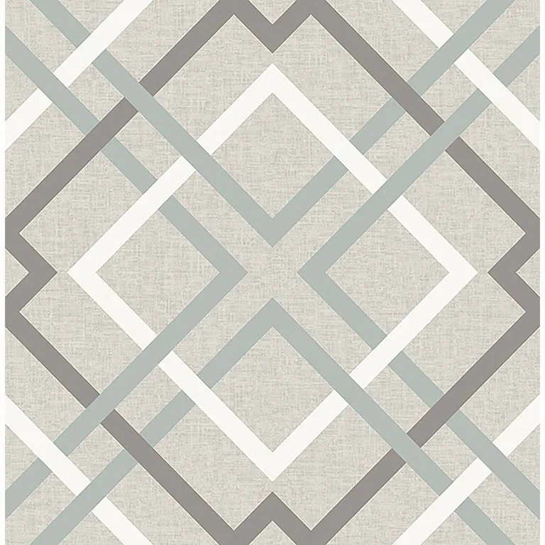 A-Street Prints Saltire Emile wallpaper, color Taupe, SKU 2901-22649