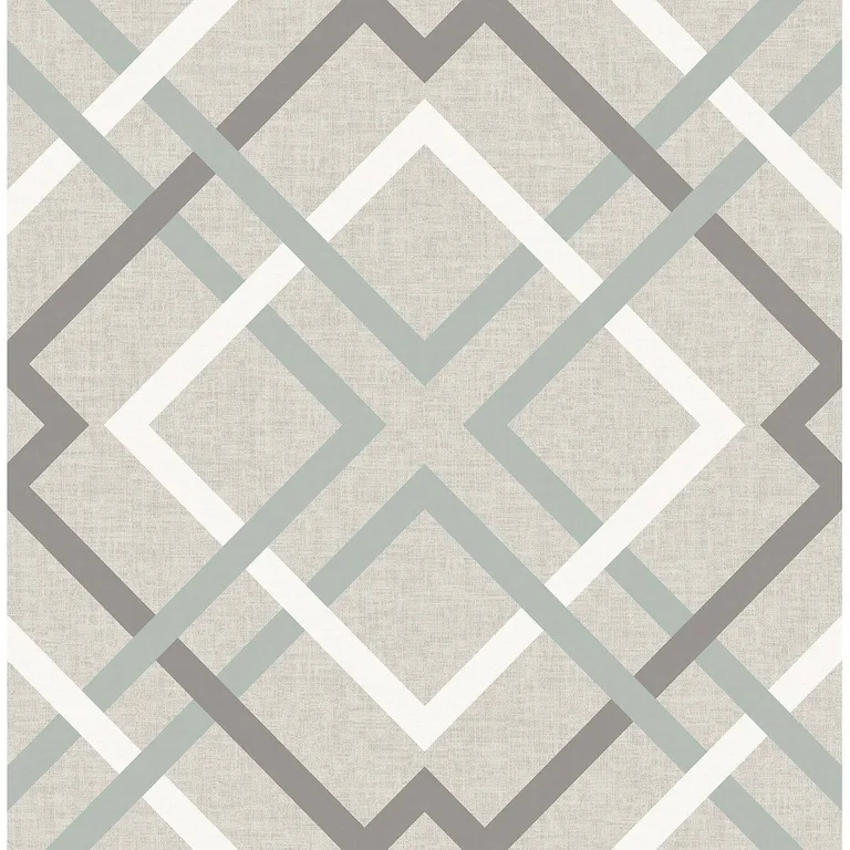 A-Street Prints Saltire wallpaper, color Taupe, SKU 2697-22649
