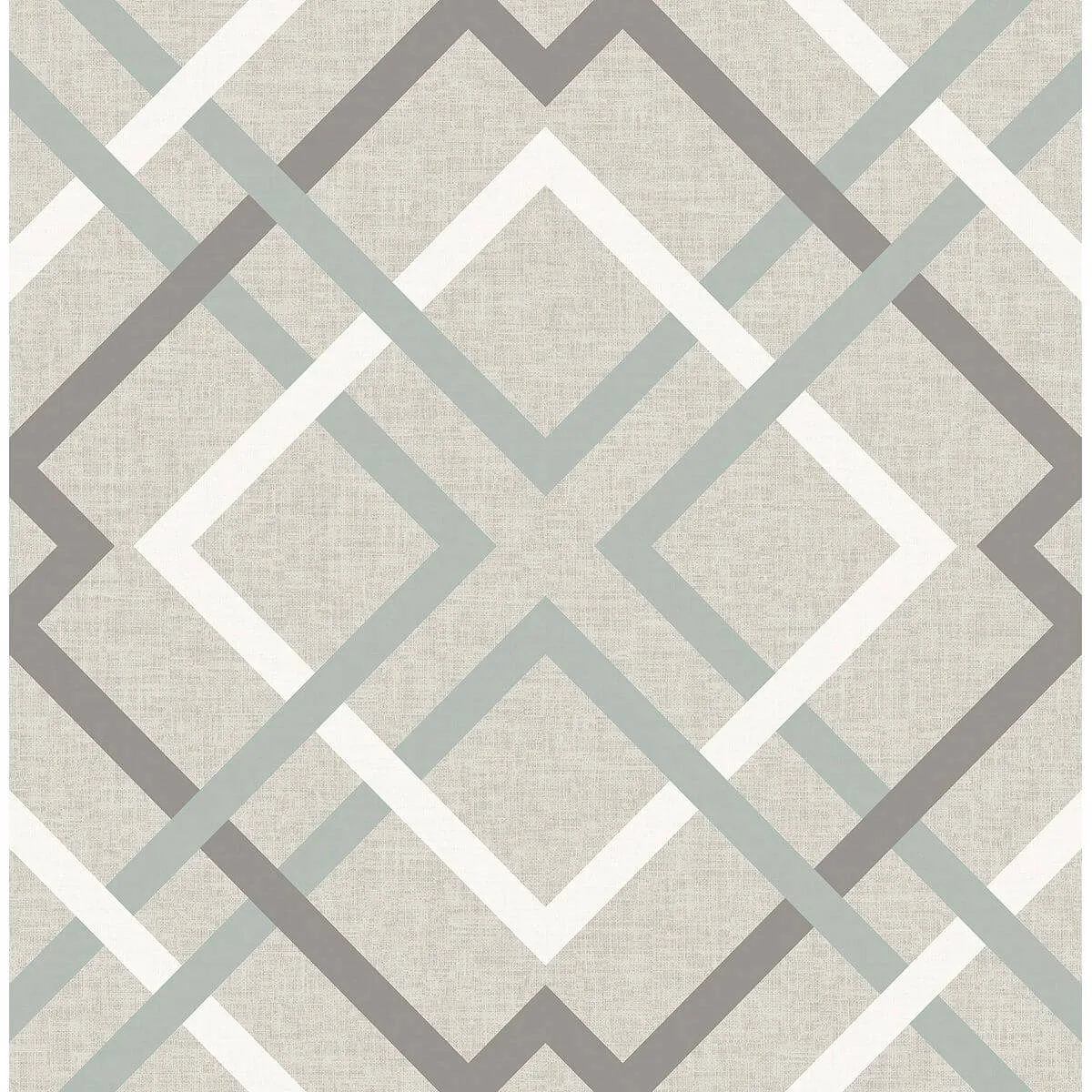 A-Street Prints Saltire wallpaper, color Taupe, SKU 2697-22649