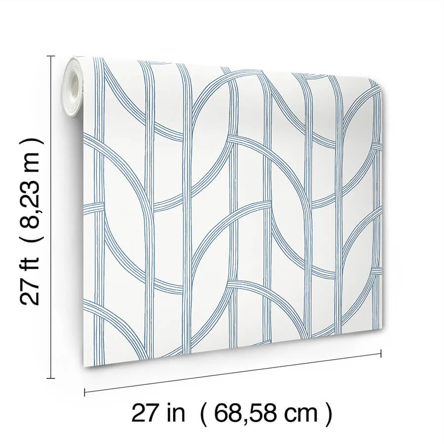 A-Street Prints Salvo wallpaper, color Navy, SKU 4172-82010