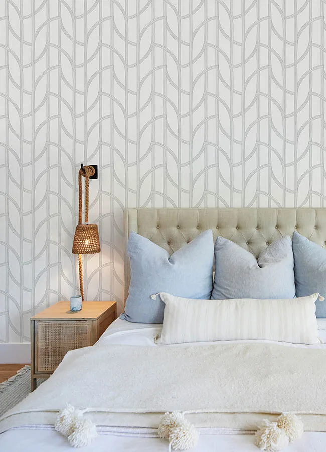 A-Street Prints Salvo wallpaper, color Silver, SKU 4172-82011