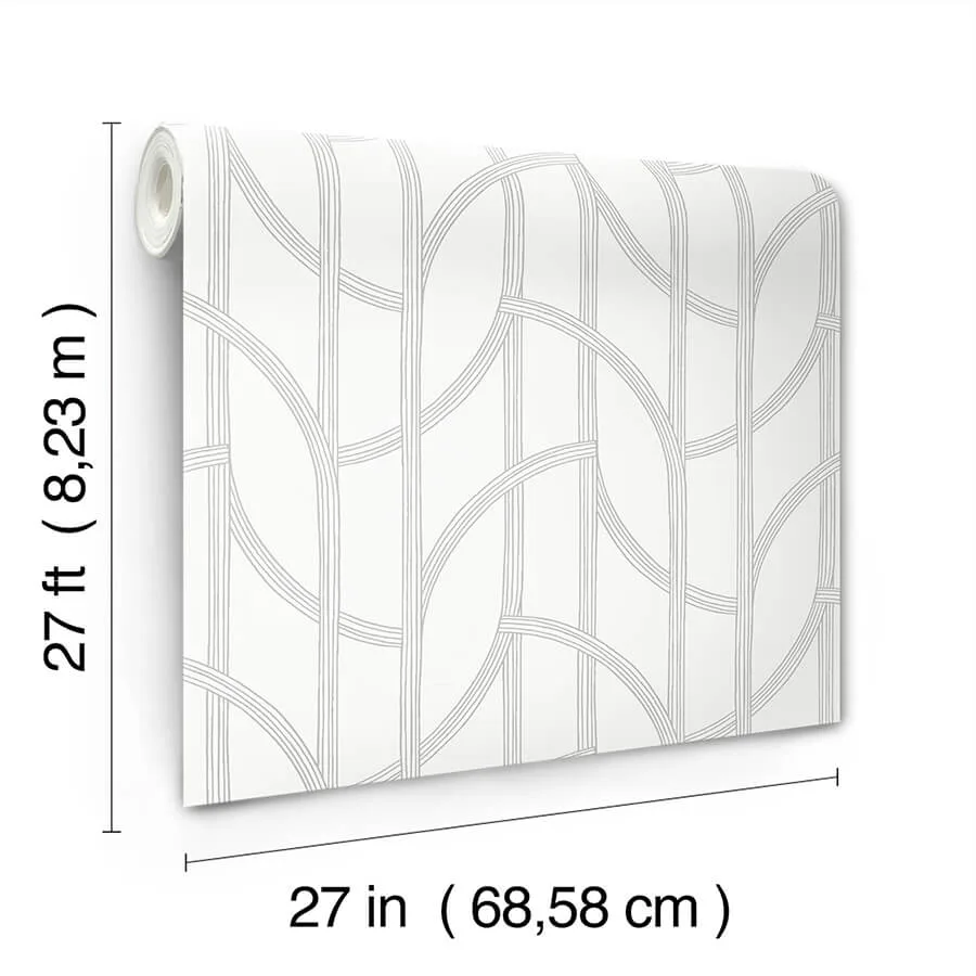 A-Street Prints Salvo - Silver Wallpaper | Buy Online A-Street Prints Salvo wallpaper, color Silver, SKU 4172-82011