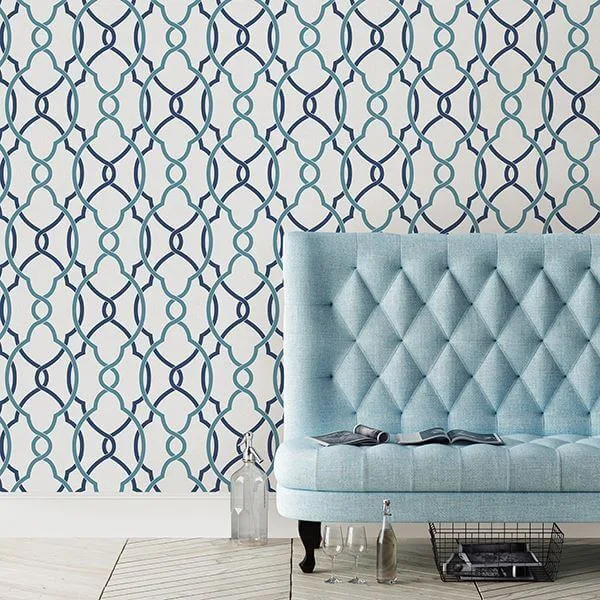 A-Street Prints Sausalito wallpaper, color Navy, SKU 2697-22627