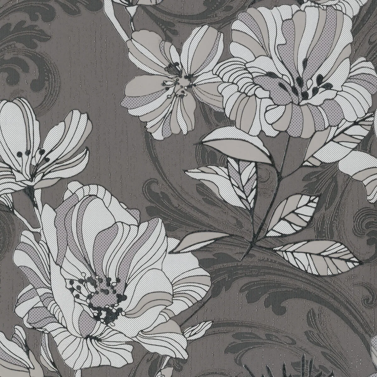 A-Street Prints Selene wallpaper, color Silver, SKU 4019-86401