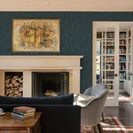 A-Street Prints Selwyn Flock wallpaper, color Dark Blue, SKU 2970-87356