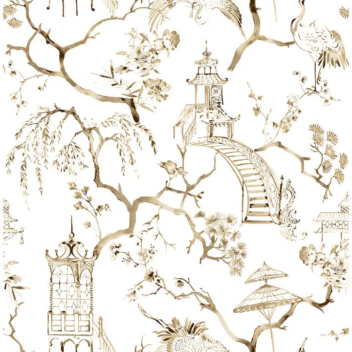 A-Street Prints Serena wallpaper, color Coffee, SKU 4120-26807