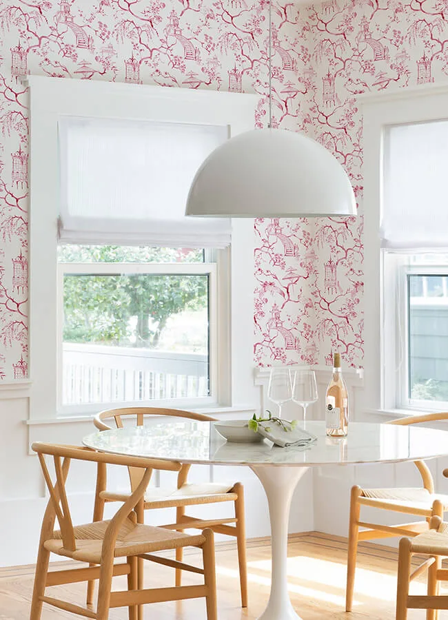 A-Street Prints Serena - Raspberry Wallpaper | Buy Online A-Street Prints Serena wallpaper, color Raspberry, SKU 4120-26808