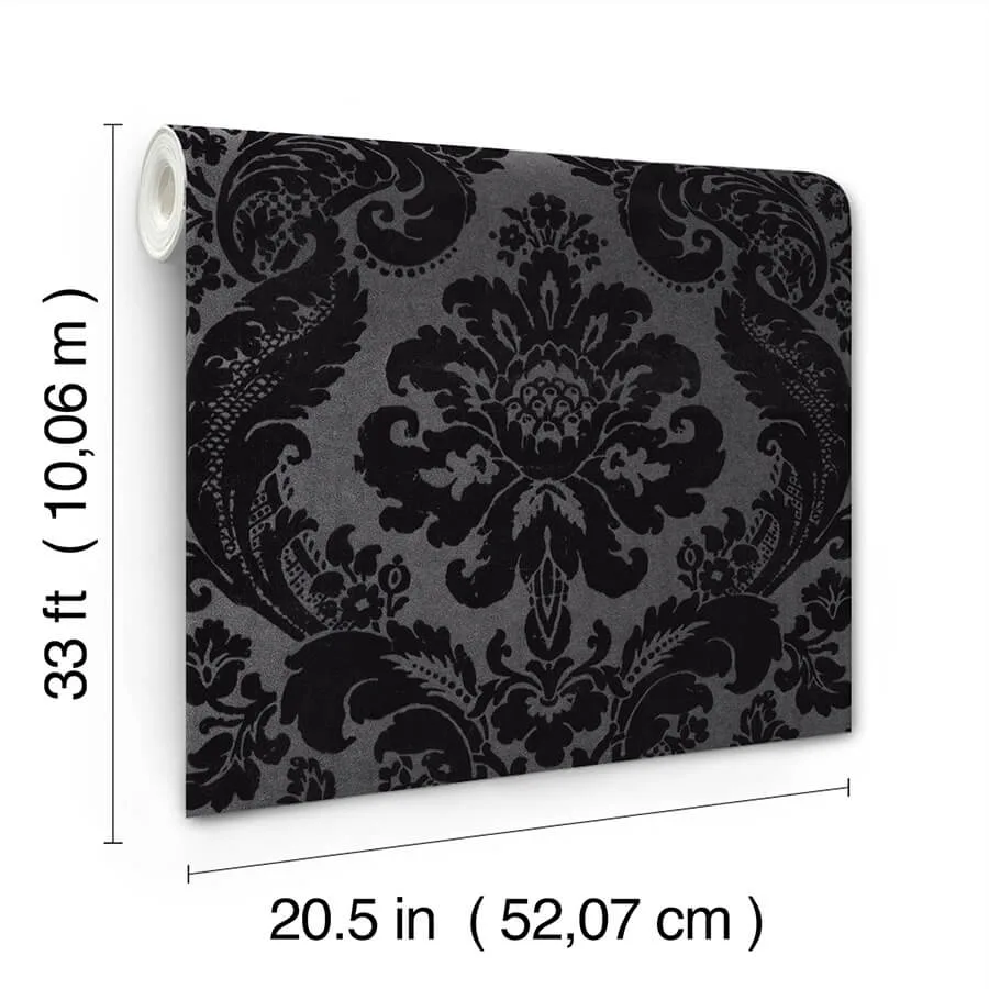 A-Street Prints Shadow - Black Wallpaper | Buy Online A-Street Prints Shadow wallpaper, color Black, SKU 4147-87391
