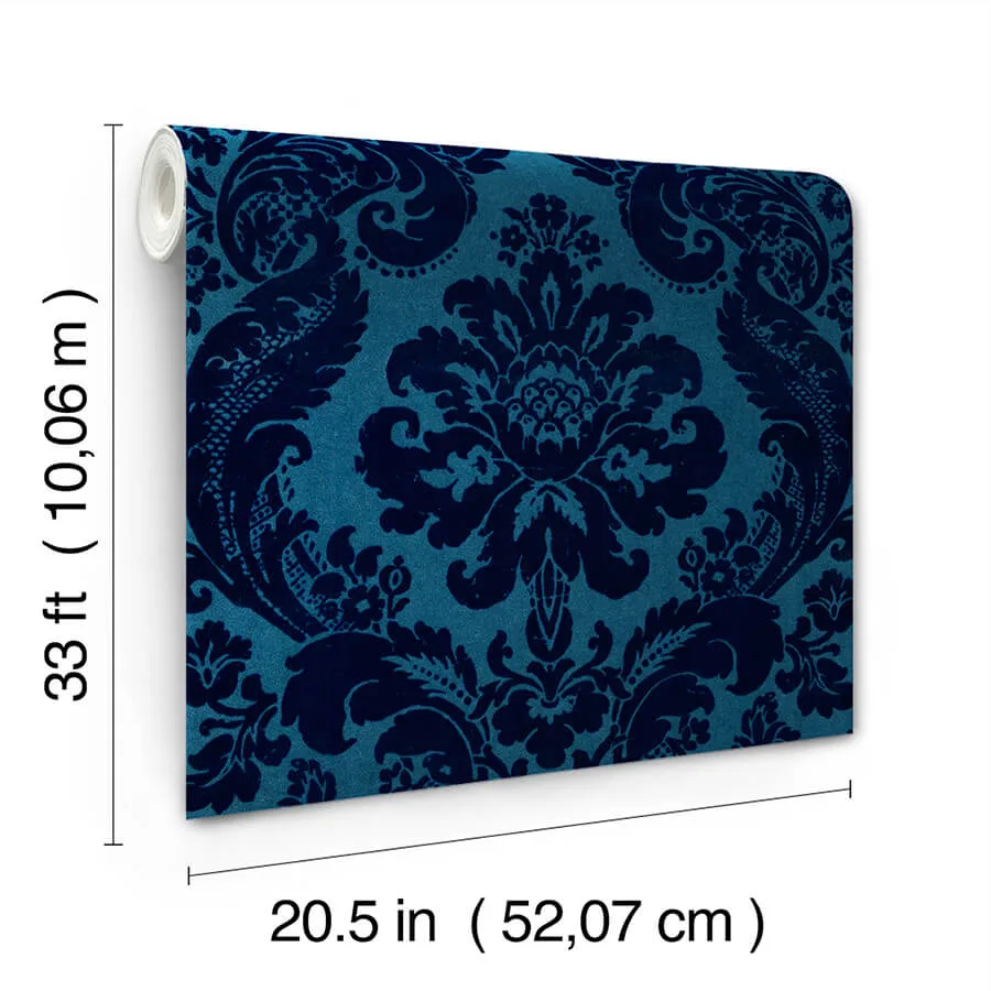 A-Street Prints Shadow wallpaper, color Blue, SKU 4147-87310