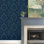 A-Street Prints Shadow wallpaper, color Blue, SKU 4147-87310