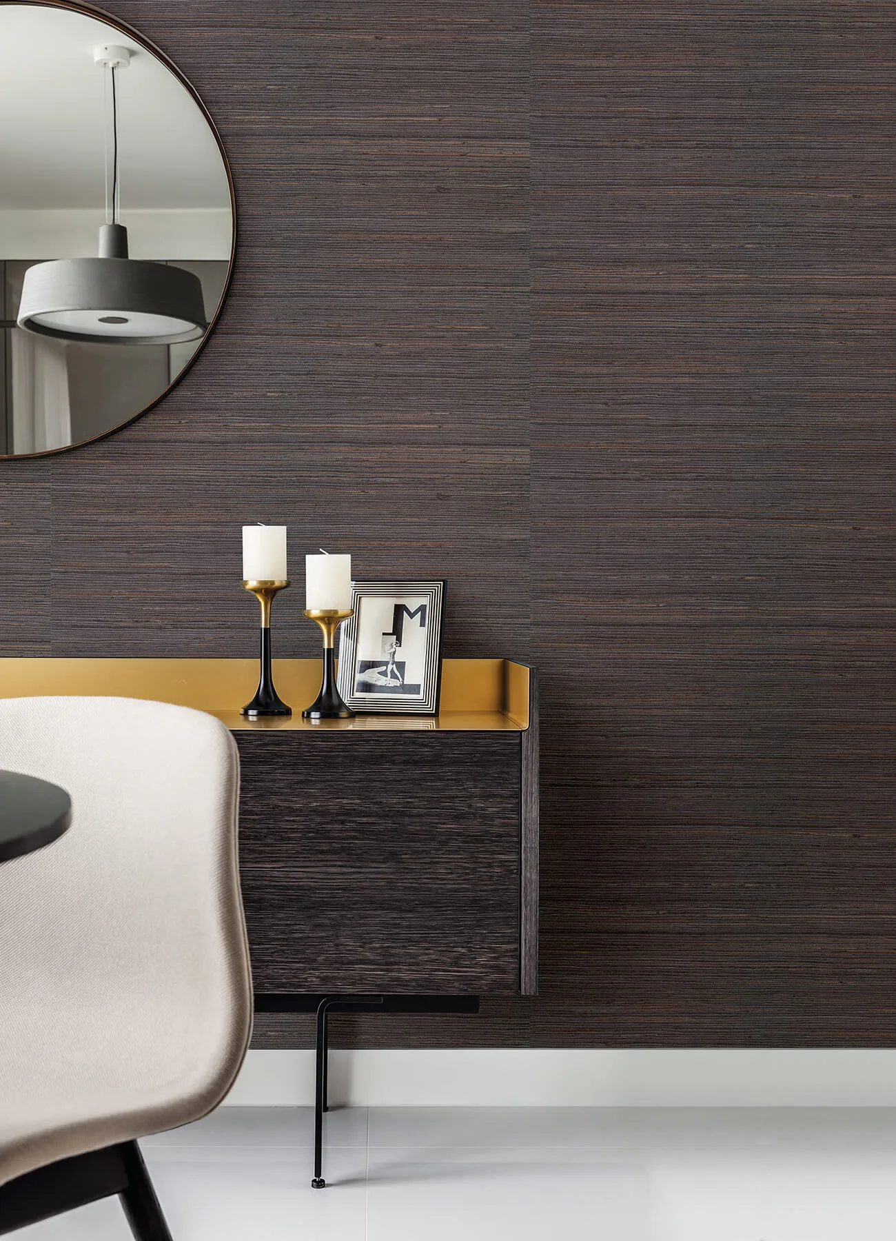 A-Street Prints Shandong wallpaper, color Charcoal, SKU 2923-80081
