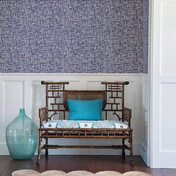 A-Street Prints Shanti wallpaper, color Blue, SKU 2764-24330