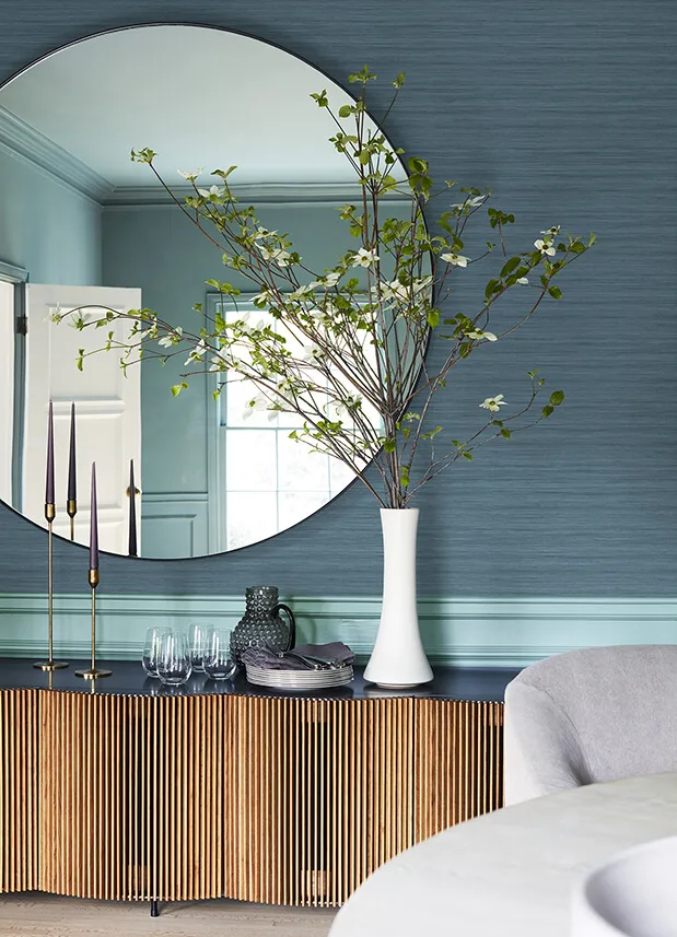 A-Street Prints Shantung - Blue Wallpaper | Buy Online A-Street Prints Shantung wallpaper, color Blue, SKU 2988-70102