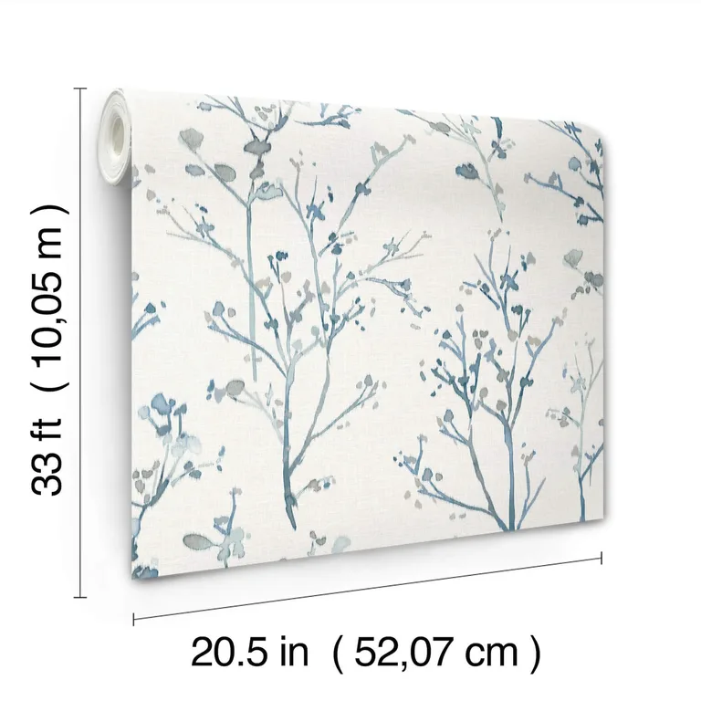 A-Street Prints Silverling wallpaper, color Blue, SKU 4177-27721