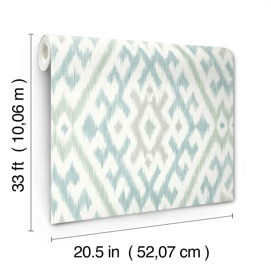 A-Street Prints Solola - Aqua Wallpaper | Buy Online A-Street Prints Solola wallpaper, color Aqua, SKU 4146-27236