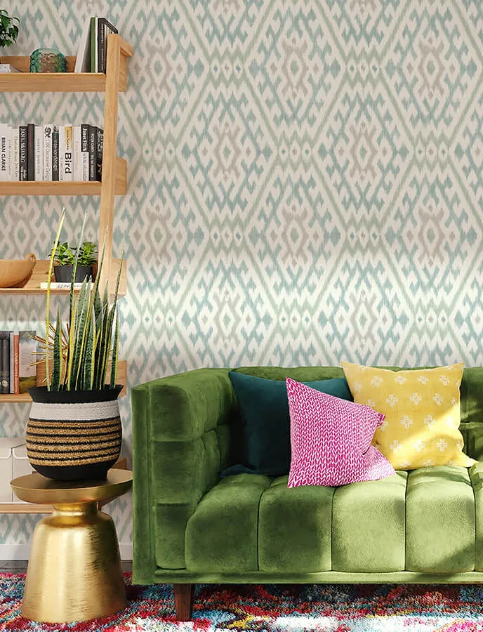 A-Street Prints Solola - Aqua Wallpaper | Buy Online A-Street Prints Solola wallpaper, color Aqua, SKU 4146-27236