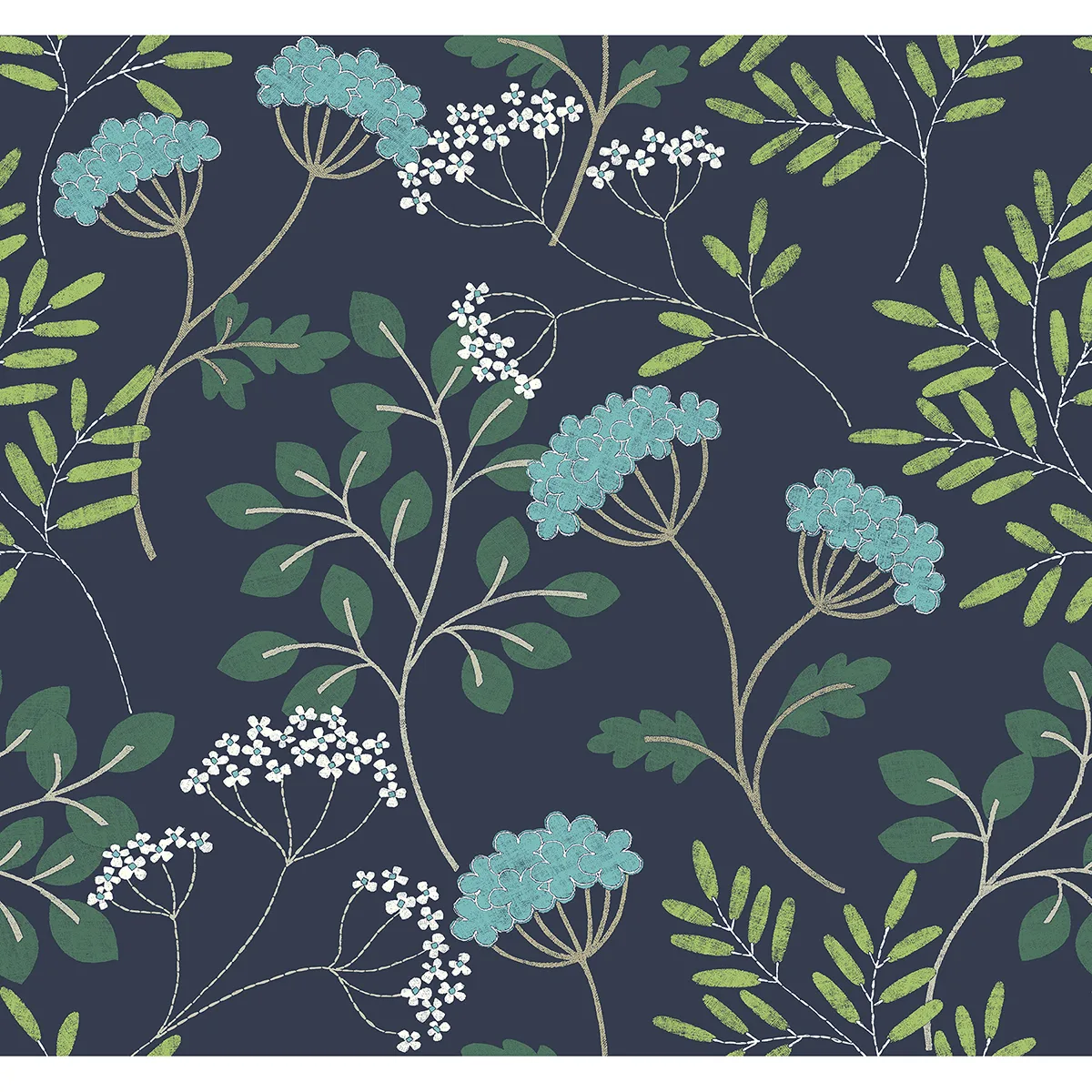 A-Street Prints Sorrel wallpaper, color Navy, SKU 2975-87541