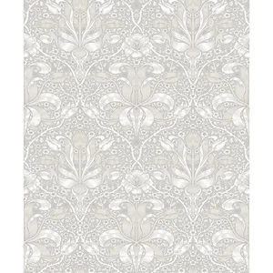 A-Street Prints Spring Thicket wallpaper, color Dove, SKU 4171-82065