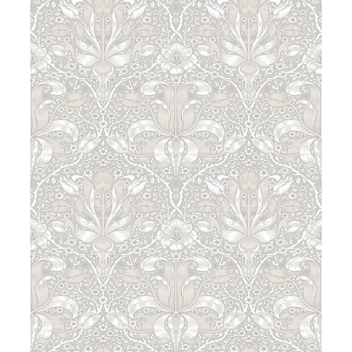A-Street Prints Spring Thicket wallpaper, color Dove, SKU 4171-82065