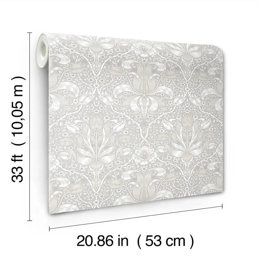 A-Street Prints Spring Thicket - Dove Wallpaper | Buy Online A-Street Prints Spring Thicket wallpaper, color Dove, SKU 4171-82065