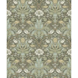 A-Street Prints Spring Thicket wallpaper, color Green, SKU 4171-82067